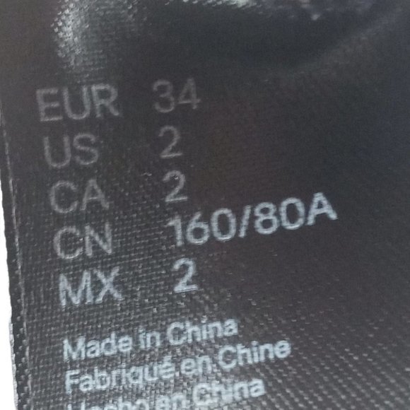 H&M Long Sleeve Blouse Work Summer Puff Sleeve Top Size 2 - Picture 7 of 13